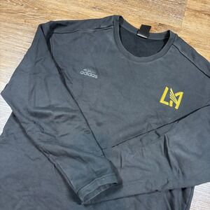 Adidas‎ Sweatshirt Men's M Black Los Angeles LAFC Pullover MLS Soccer Sportswear